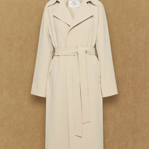 NWT Aritzia The Splendor Trench Coat - Crepette Marcona Beige M - Picture 7 of 12